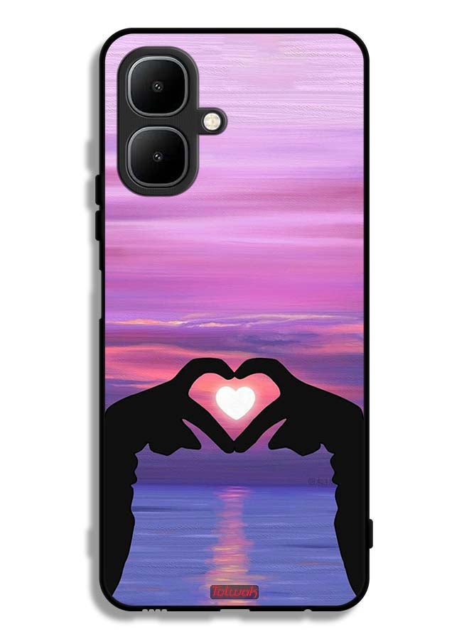 Tolwak Tecno Pop 10 Protective Case Cover Heart Moon