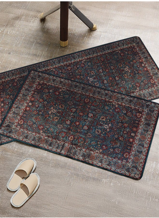 Generic 2 PCS Kitchen Floor Mats Rugs Set, Cushion Floor Carpet, Waterproof, Oil Resistant and Anti-Fatigue PU Standing Mat for Kitchen, Floor, Office, Sink, Laundry 45*75CM+45*120CM  - Image 2