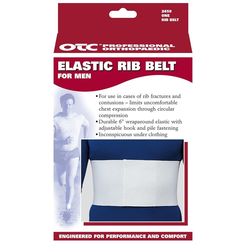 OTC Rib Belt for Men - 6-Inch Elastic Compression Support with Universal Fit - Image 4