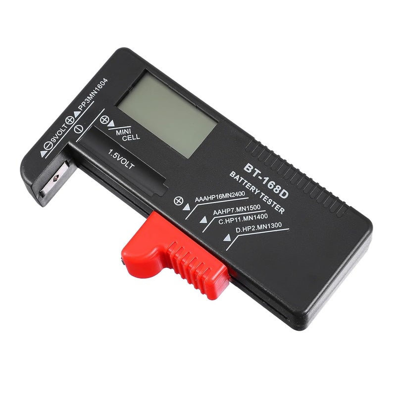 Digital Battery Tester Volt Checker for AA AAA 9V Button Cell Portable with LCD Display - Image 2