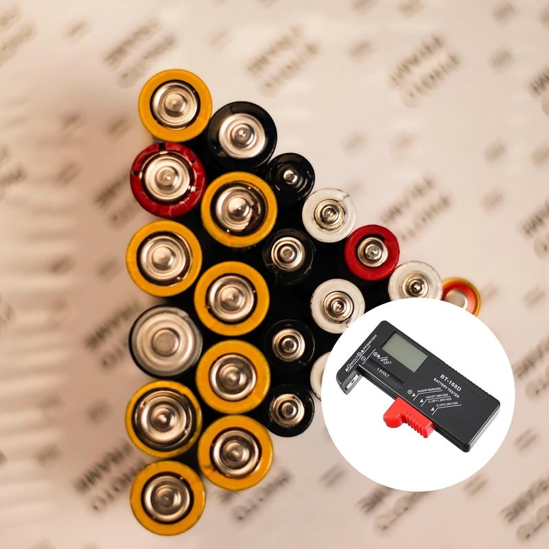 Digital Battery Tester Volt Checker for AA AAA 9V Button Cell Portable with LCD Display - Image 5