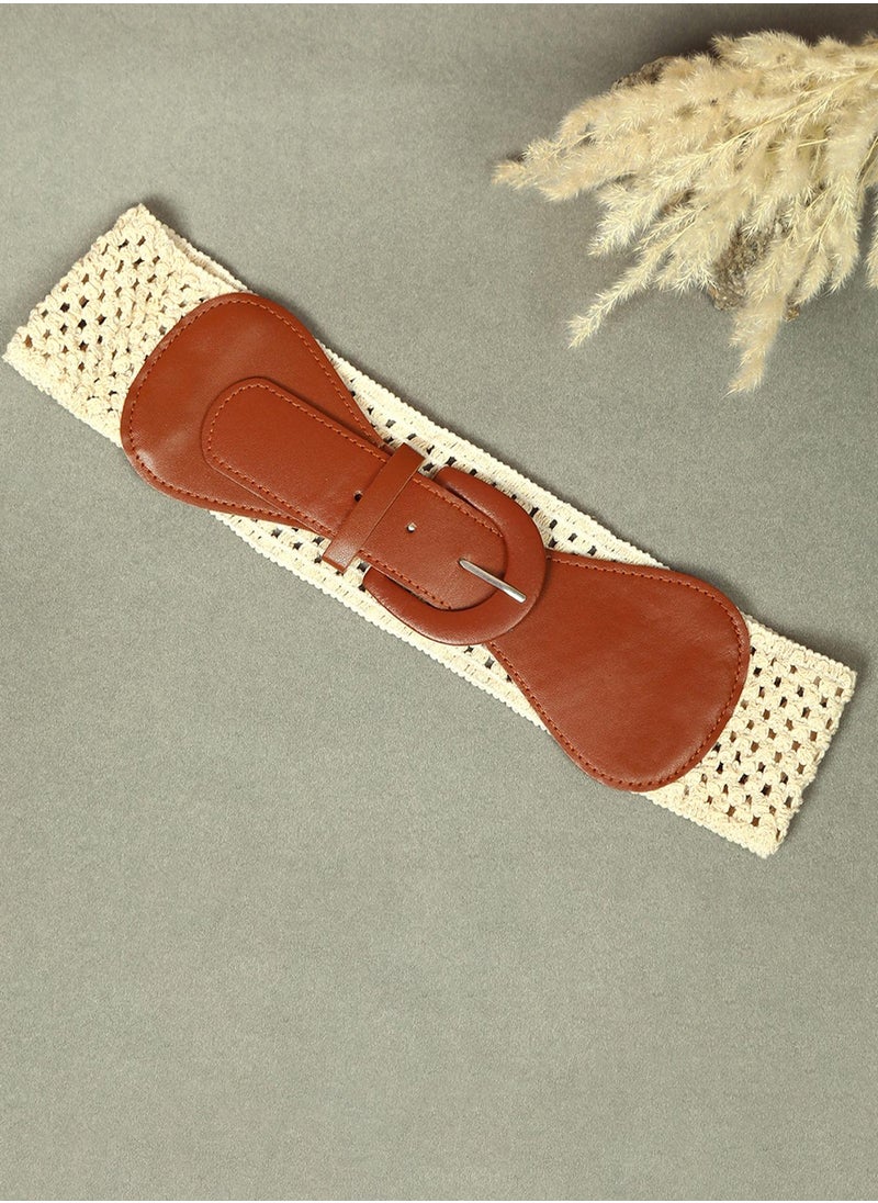 Haute Sauce Brown Textured Belt  - Image 3