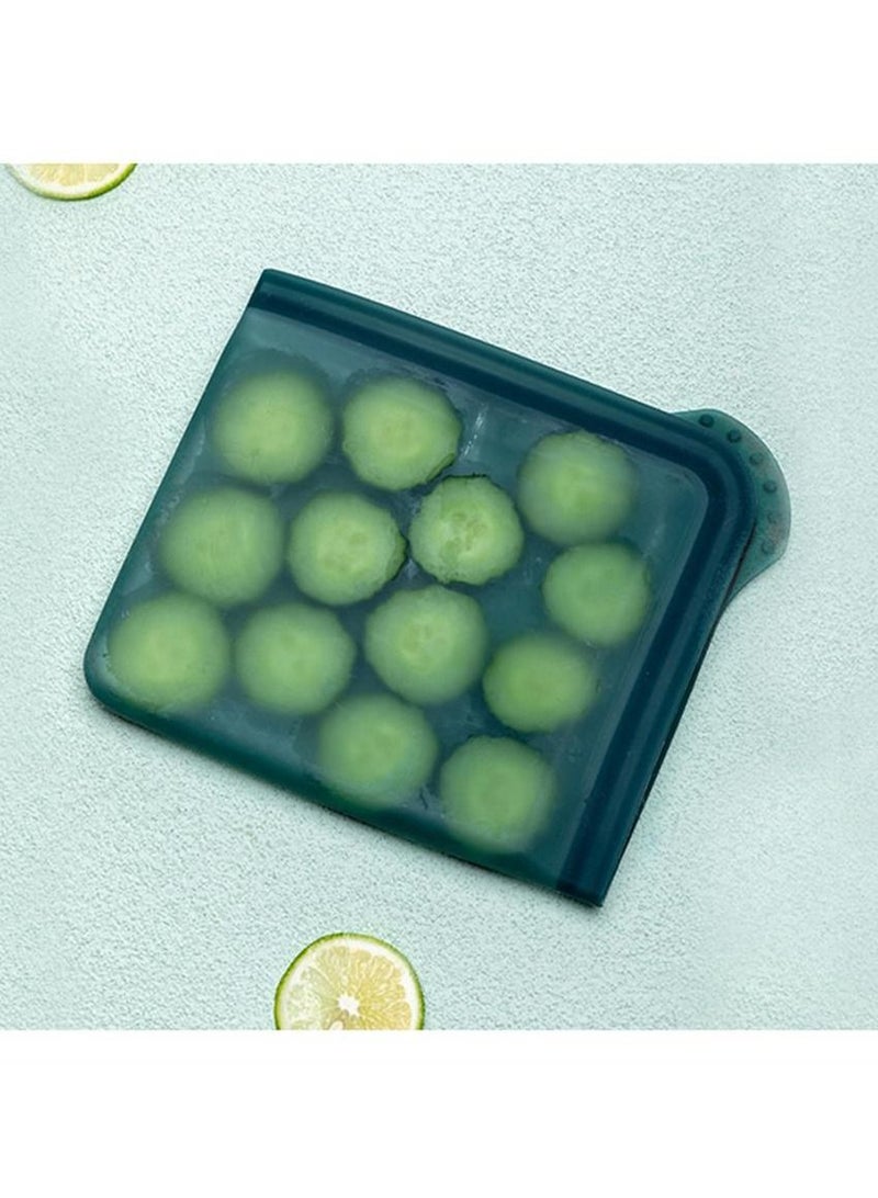 Green silicone sandwich preservation bag  - Image 2