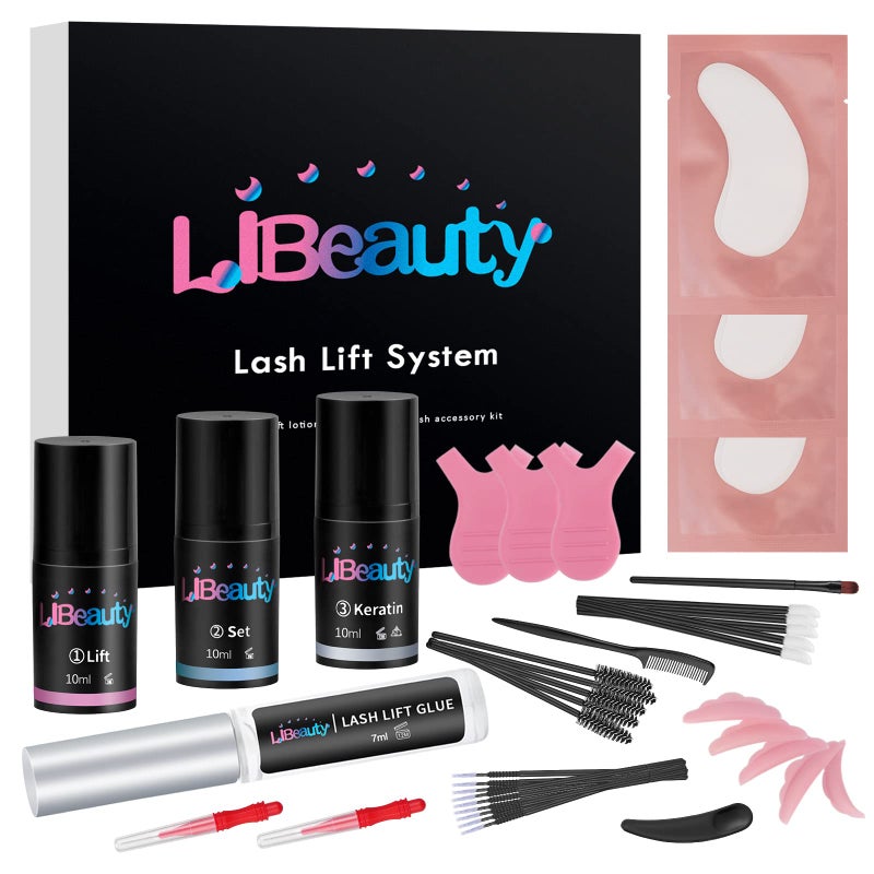 Libeauty Lash Lift Kit Eyelash Perm Kit Professional DIY Lifting Kit for Eyelashes Perming & Curling for Eyelashes at Home & Salon Use - Image 1