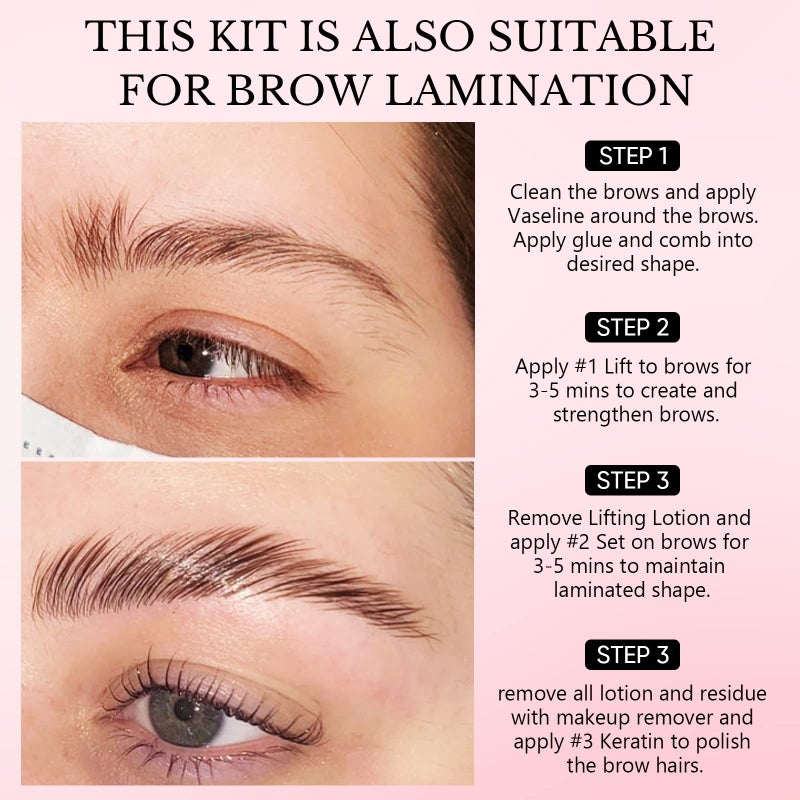 Libeauty Lash Lift Kit Eyelash Perm Kit Professional DIY Lifting Kit for Eyelashes Perming & Curling for Eyelashes at Home & Salon Use - Image 5