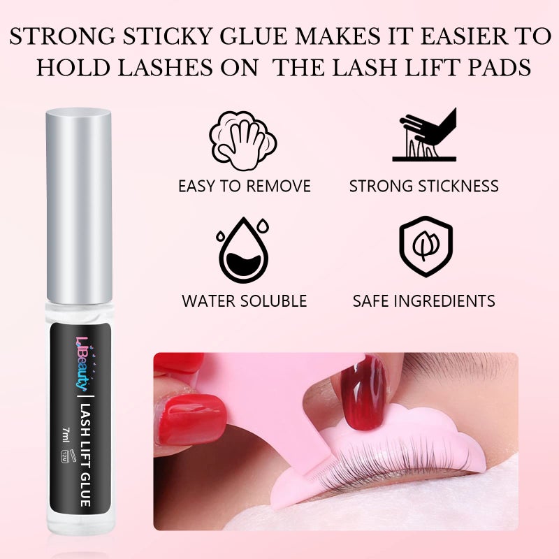 Libeauty Lash Lift Kit Eyelash Perm Kit Professional DIY Lifting Kit for Eyelashes Perming & Curling for Eyelashes at Home & Salon Use - Image 4