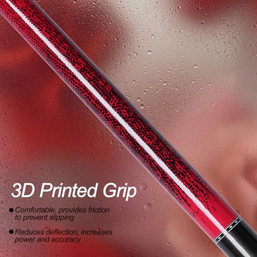 Ray speed Pool Cue Stick with 3D Printed Grip 13mm Tip Perfect for Precision Play Low Deflection Pool Cue for Enhanced Accuracy Ideal for Billiard Cue Enthusiasts - Image 3