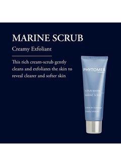 فيتومير غسول الوجه الكريمي المقشر من Marine Scrub | مقشر مرطب للوجه لتحسين ملمس البشرة | مقشر ومنظف لطيف للوجه والرقبة | يكشف عن بشرة أكثر صفاءً ونعومة | 50 مل  - Image 2