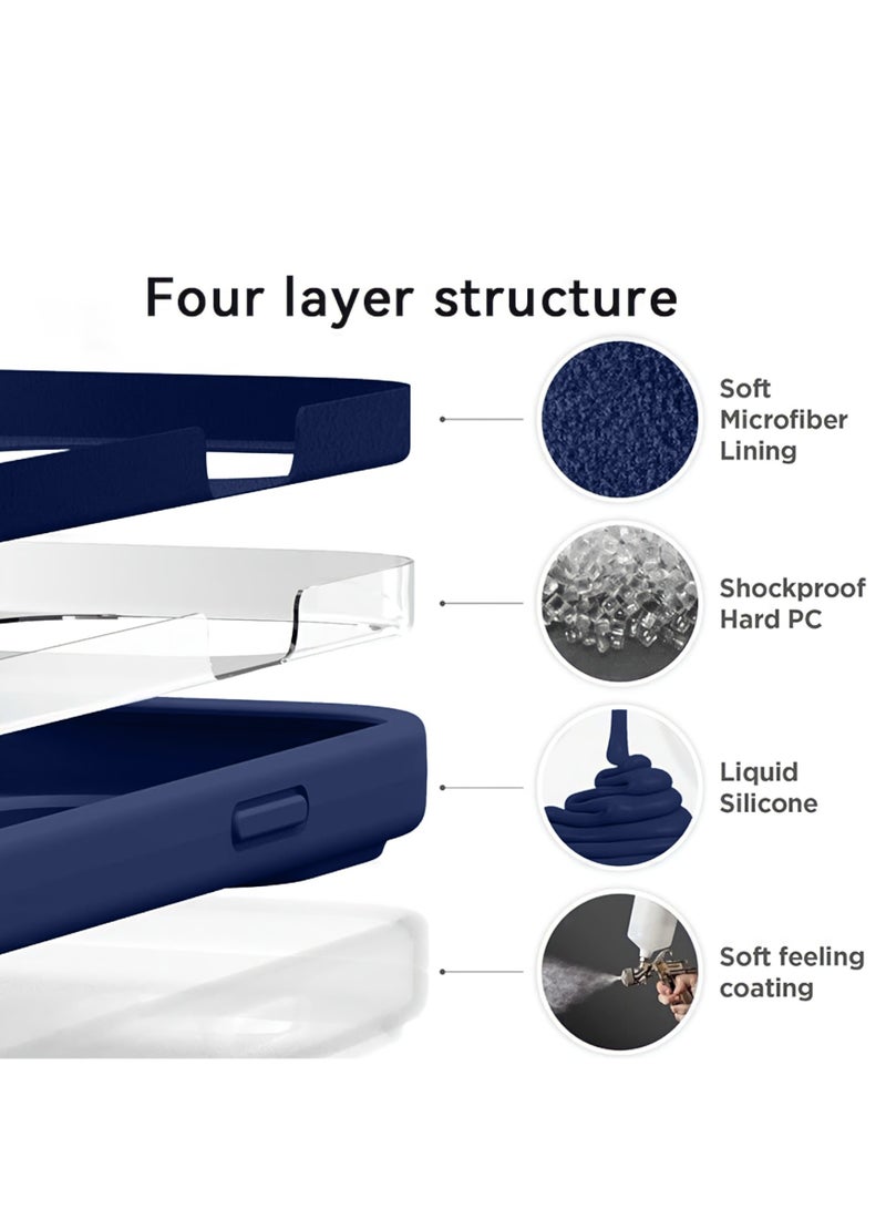 Mida iPhone 16 Pro Max Silicone Case Cover, full body protection case with a soft silky feel, shockproof cover with microfiber lining  - Image 4