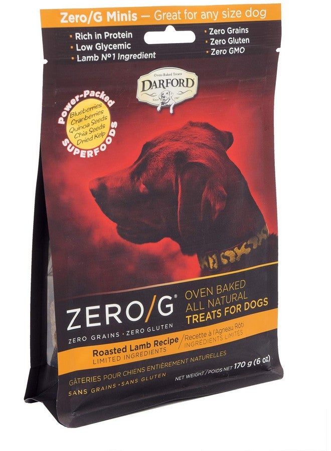 دارفورد وصفة لحم الضأن المشوي من Zero/G - مكافآت صغيرة للكلاب، 6 أونصة - Image 1