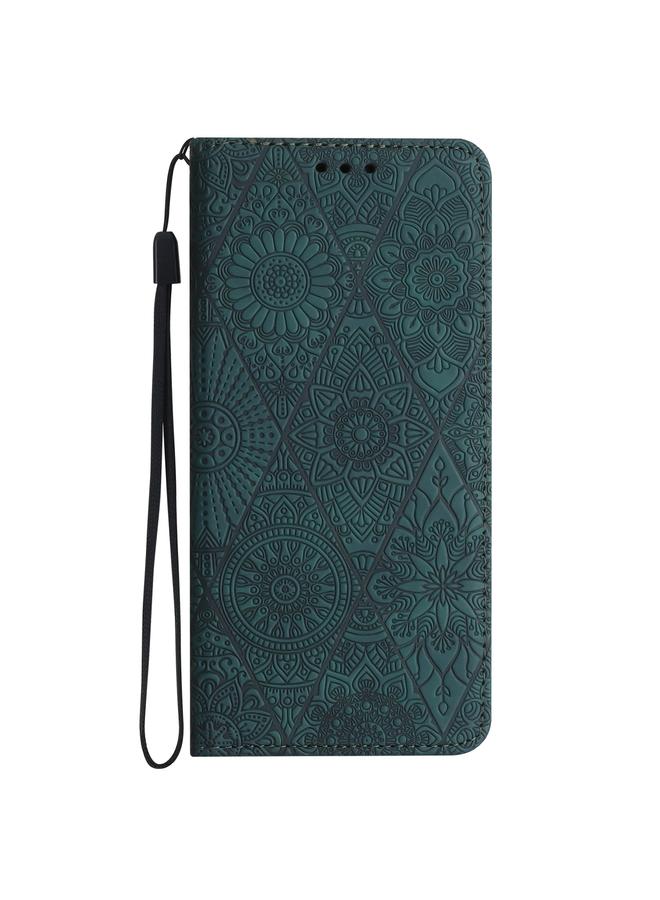 اس-توب جراب لهاتف Redmi Note 11 4G مصنوع من الجلد المنقوش العرقي الممتص - Image 2