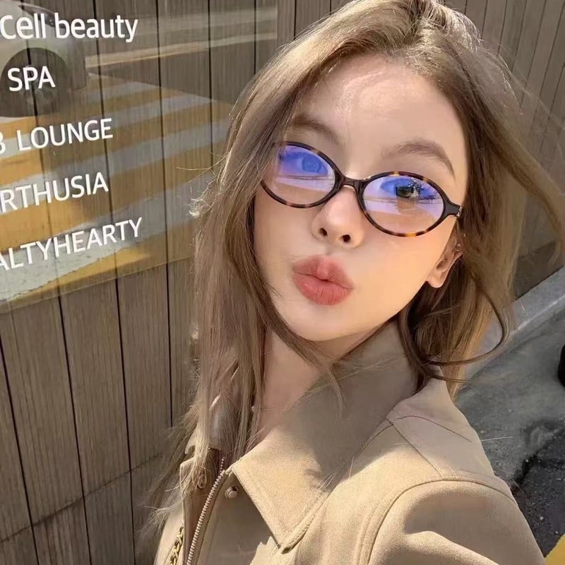Internet Celebrity Tortoiseshell Popular Myopia Glasses Anti-Blue Light Pochromic Fashion Nerd Round Frame High-End Temperament Glasses - Image 3