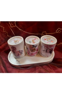 ماركة غير محددة شموع معطرة مطبوعة ديكوباج على بوت ديكوى من الكونكريت  - Image 2