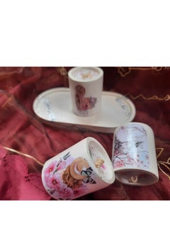 ماركة غير محددة شموع معطرة مطبوعة ديكوباج على بوت ديكوى من الكونكريت  - Image 3