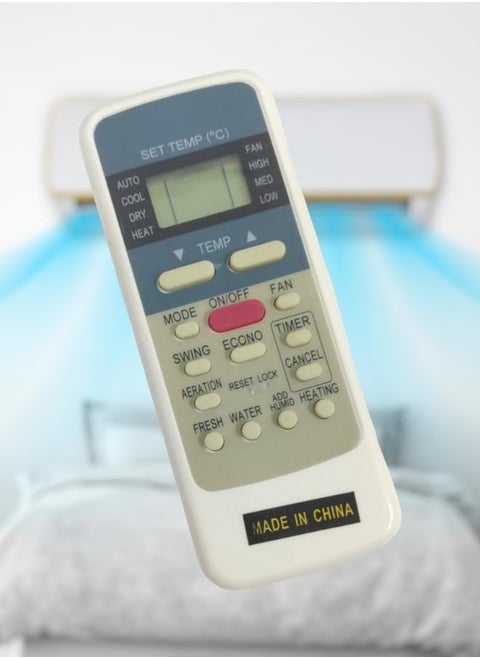 Universal Air Conditioner Remote Control For Super General & O Media AC  White