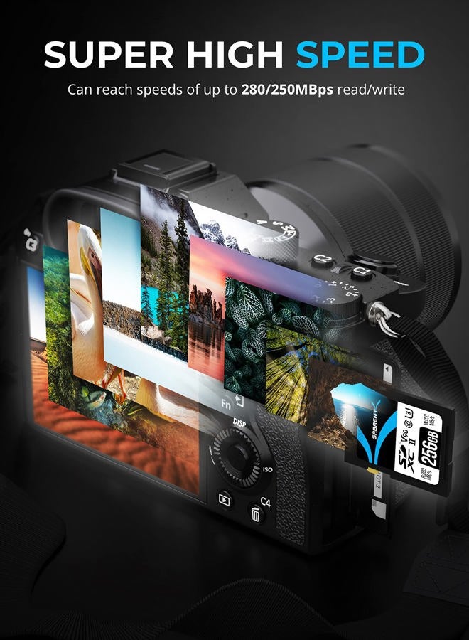 SABRENT Rocket v90 256GB SD UHS-II Memory Card R280MB/s W250MB/s (SD-TL90-256GB) - Image 5