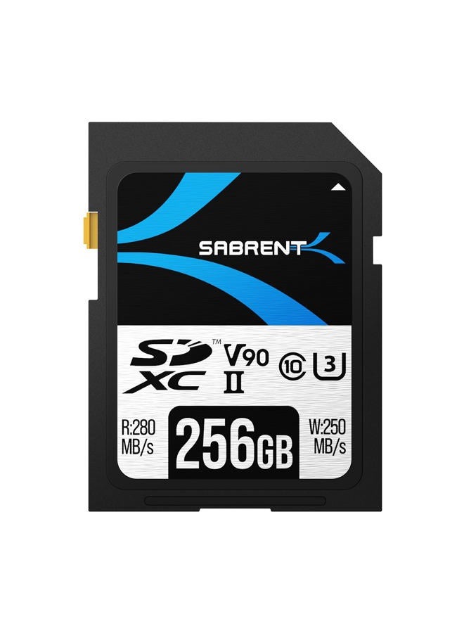 SABRENT Rocket v90 256GB SD UHS-II Memory Card R280MB/s W250MB/s (SD-TL90-256GB) - Image 1