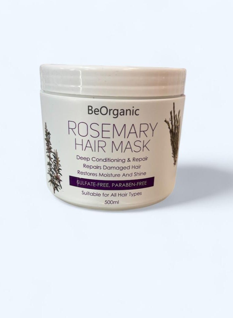 BeOrganic Rosemary Hair Mask Sulfate Free 500ml - Image 1