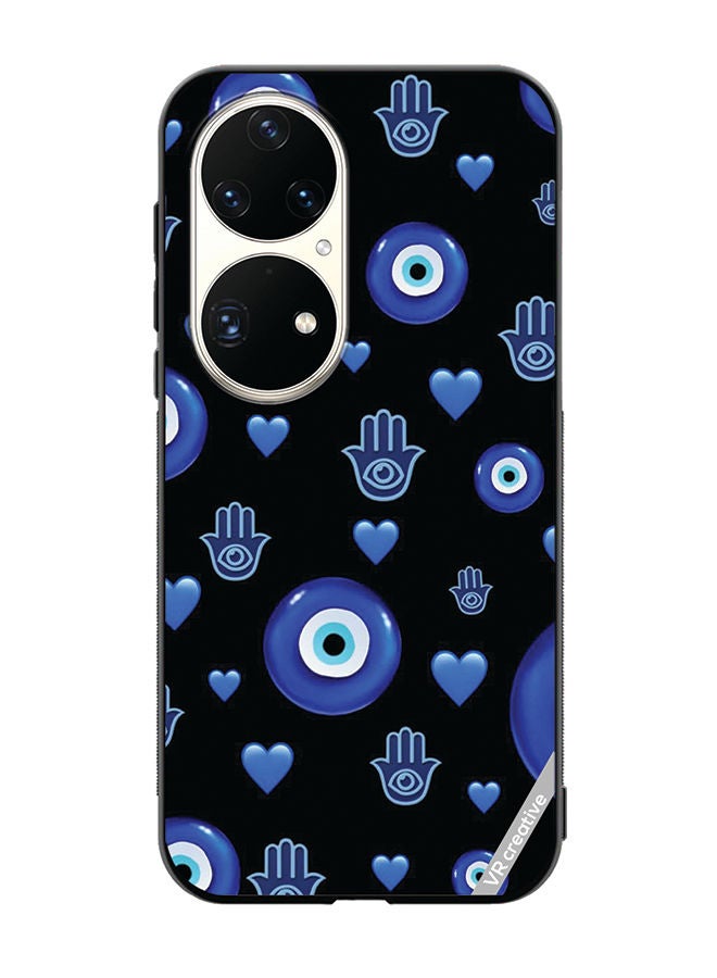 VR CREATIVE Protective Case Cover For Huawei P50 Pro Evil Eye Design Multicolour - Image 1