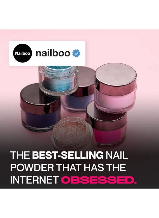 Nailboo - Nailboo Premium (Glowinthedark Blue) Seas The Day Nail Dip Powder Diy Nails Dip Powder Longlasting Dip Nails Nail Dip Strengthener No Uv Lamp Needed For Use With Nailboo Essential Liquids - Image 1