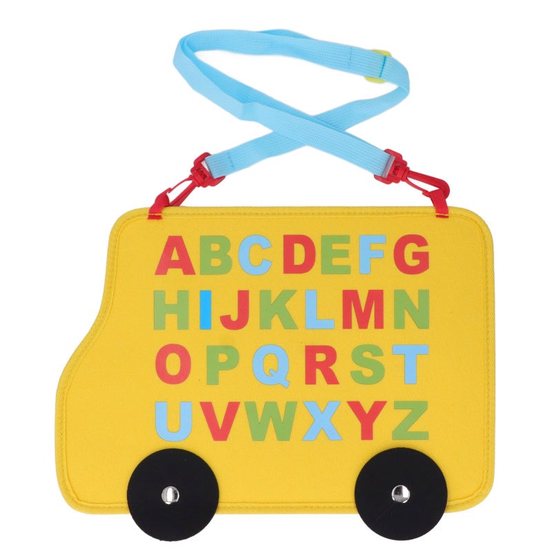 Felt Learning Board: 1 Portable Sensory Activity Board - Fine Motor Skills Toy for Preschool Kids, Special Needs Classrooms and Travel Use - Image 3