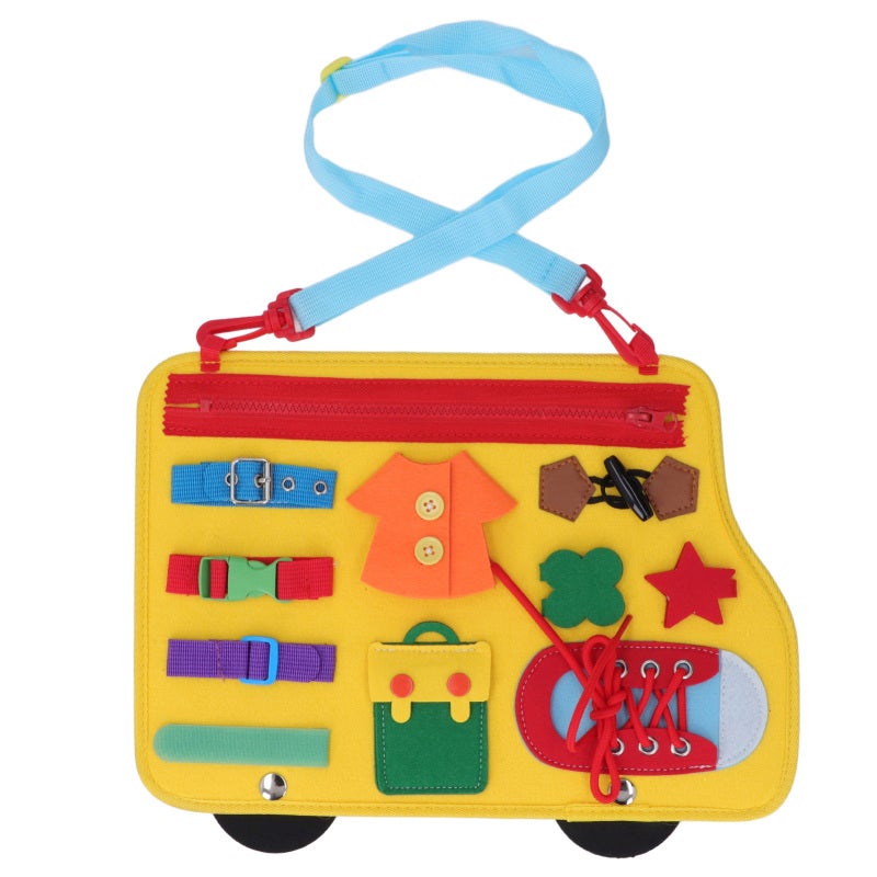 Felt Learning Board: 1 Portable Sensory Activity Board - Fine Motor Skills Toy for Preschool Kids, Special Needs Classrooms and Travel Use - Image 2