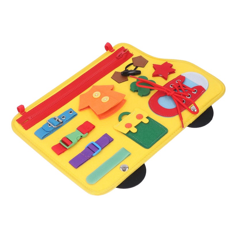 Felt Learning Board: 1 Portable Sensory Activity Board - Fine Motor Skills Toy for Preschool Kids, Special Needs Classrooms and Travel Use - Image 5