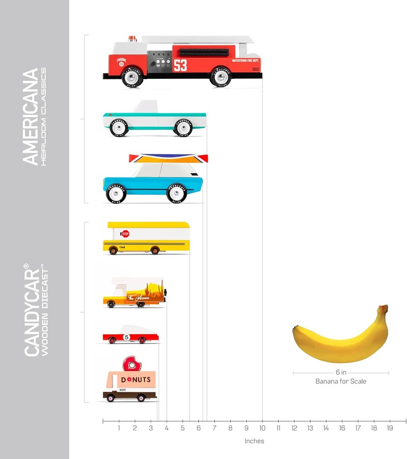 CANDYCAR Candylab Toys Wooden Plumbing Van - Modern Vintage Style Collectible Kids Toy Car - Image 5