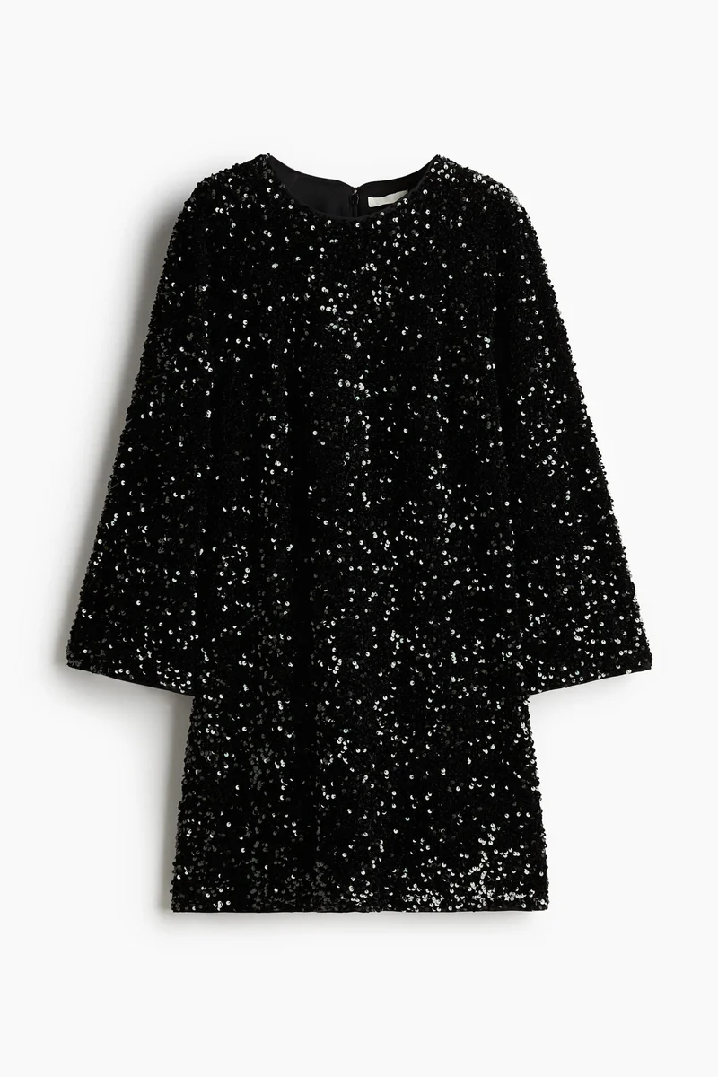 اتش اند ام Sequined A-Line Dress