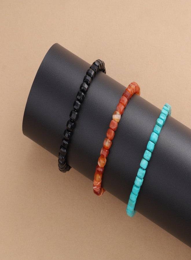 GAVU Turquoise Bracelet for Women, Healing Crystal Bracelet for Women 5mm - Image 5