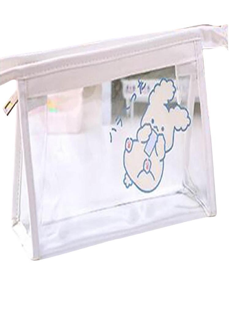 Eckek - Sagit Large-capacity Transparent Pencil Case Storage Bag Stationery Box Stationery Bag - Image 1