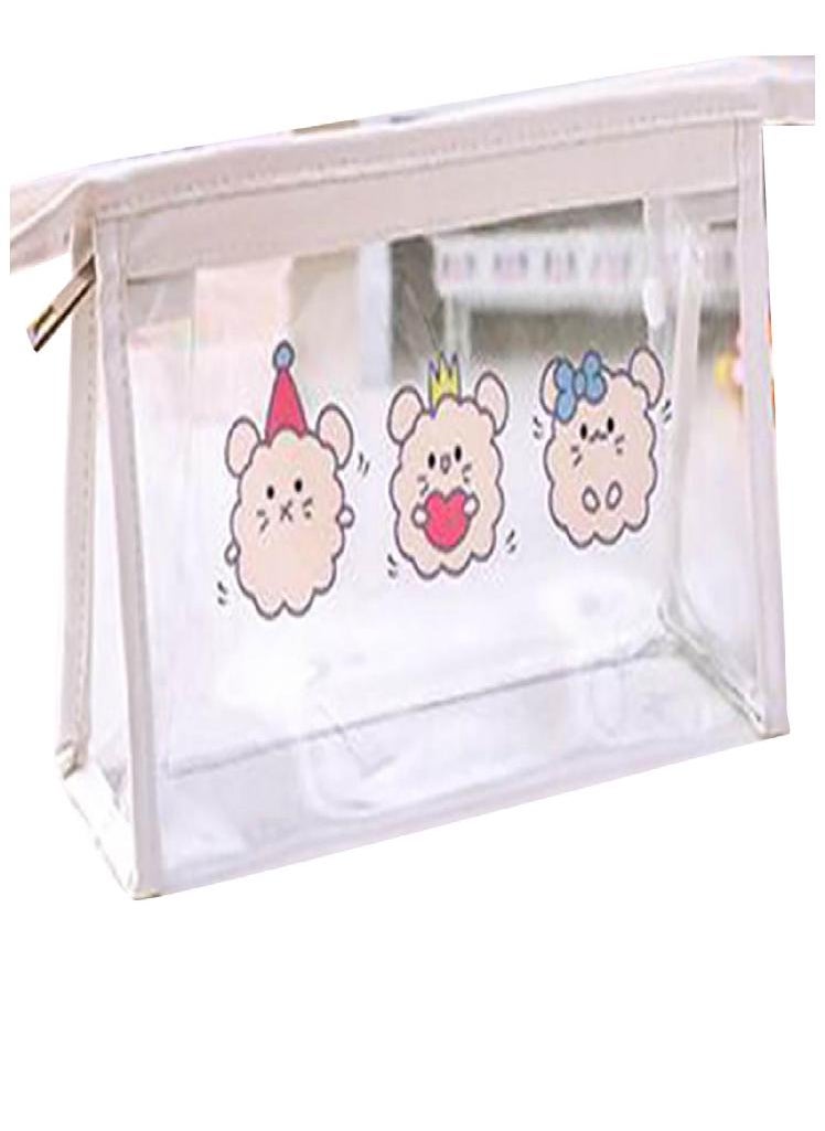 Eckek - Sagit Large-capacity Transparent Pencil Case Storage Bag Stationery Box Stationery Bag - Image 1