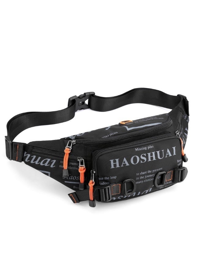 Crossbody Bag,Fanny Pack Belt Waist Bag For Men Women,Unisex Waterproof Pack With Adjustable Strap,Running Pack,Travel Bag,Chest Sling Shoulder Bag For Hiking Cycling Running Outdoor - Image 1