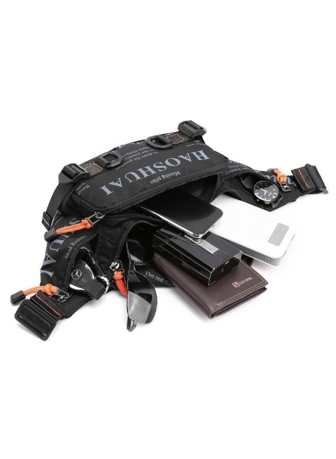 Crossbody Bag,Fanny Pack Belt Waist Bag For Men Women,Unisex Waterproof Pack With Adjustable Strap,Running Pack,Travel Bag,Chest Sling Shoulder Bag For Hiking Cycling Running Outdoor - Image 5