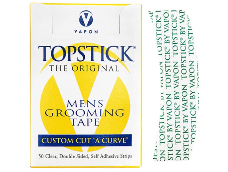 Vapon Topstick The Original Custom Cut "A Curve"Men's Grooming Tape - 50 Strips Box - Image 3