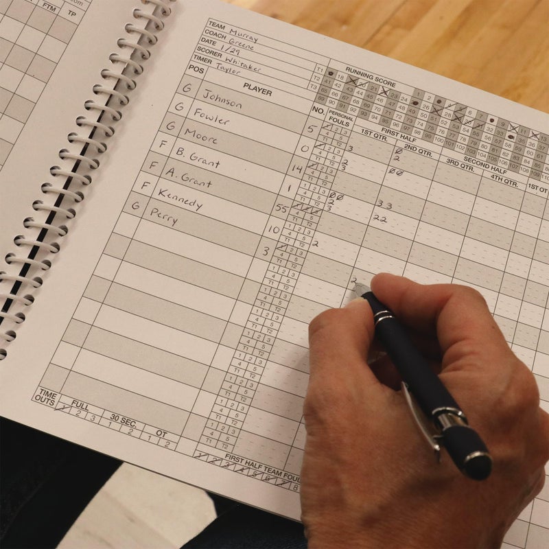 Murray Sporting Goods Basketball Scorebook - 35 Games Score Book Side by Side Score Keeping Book for Stats | Basketball Stat Tracking Book (1) - Image 4