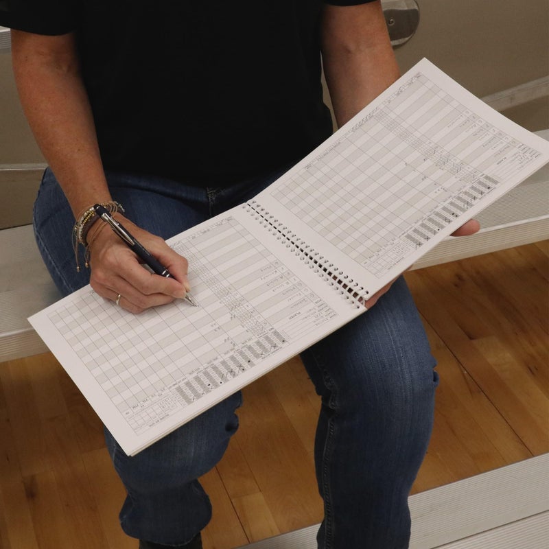 Murray Sporting Goods Basketball Scorebook - 35 Games Score Book Side by Side Score Keeping Book for Stats | Basketball Stat Tracking Book (1) - Image 3