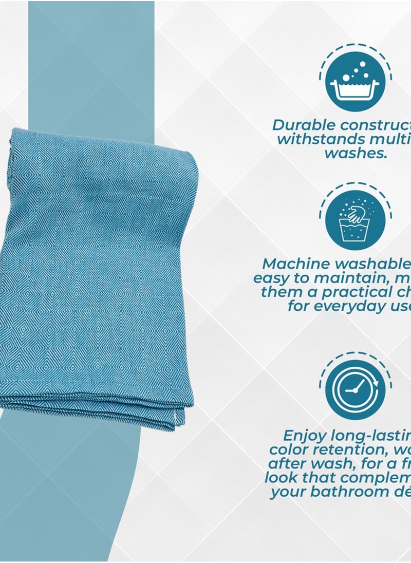 Swadesh Souq - 100% PURE COTTON TOWELS – Daily Use Bath Towels – Absorbent Quick Drying Towels – Luxurious & Comfortable Extra Soft Towels – Stylish Bathroom Towels Large Size (Pack of 3) | Grey182L x 90W - Image 1