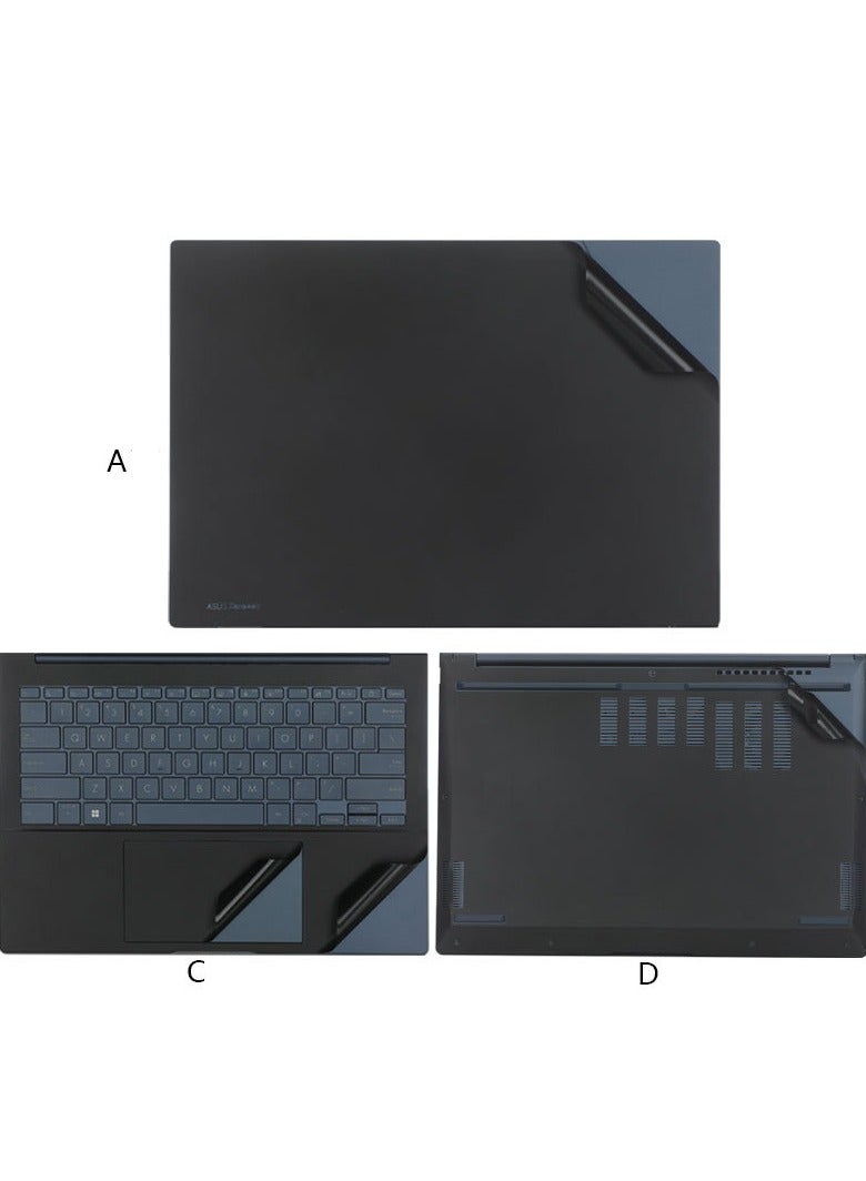 general Laptop Decal Cover Compatible with ASUS ZenBook 14 OLED 2025 UX3405C 14-inch Anti-Scratch Sticker Three Sided Notebook Film Laptop Film