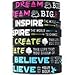 Inkstone Dream Believe Inspire Create Silicone Wristbands Inspirational Message Rubber Bracelets - Image 2
