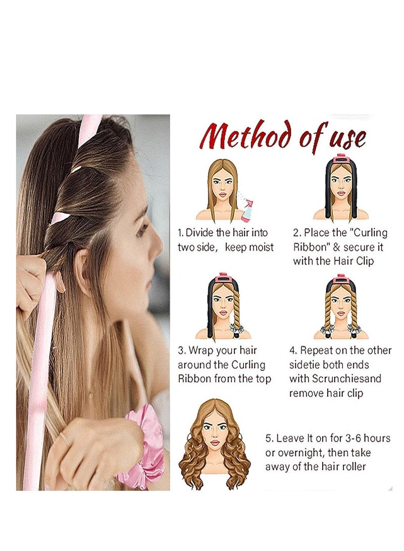 مجموعة أسطوانة تجعيد الشعر من دون حرارة متعدد الألوان - Image 4