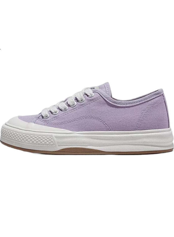 LEAP Summer Breathable Canvas Shoes For Men And Women New Thick-Soled All-Match Couple Shoes Purple Size 35 - Image 3