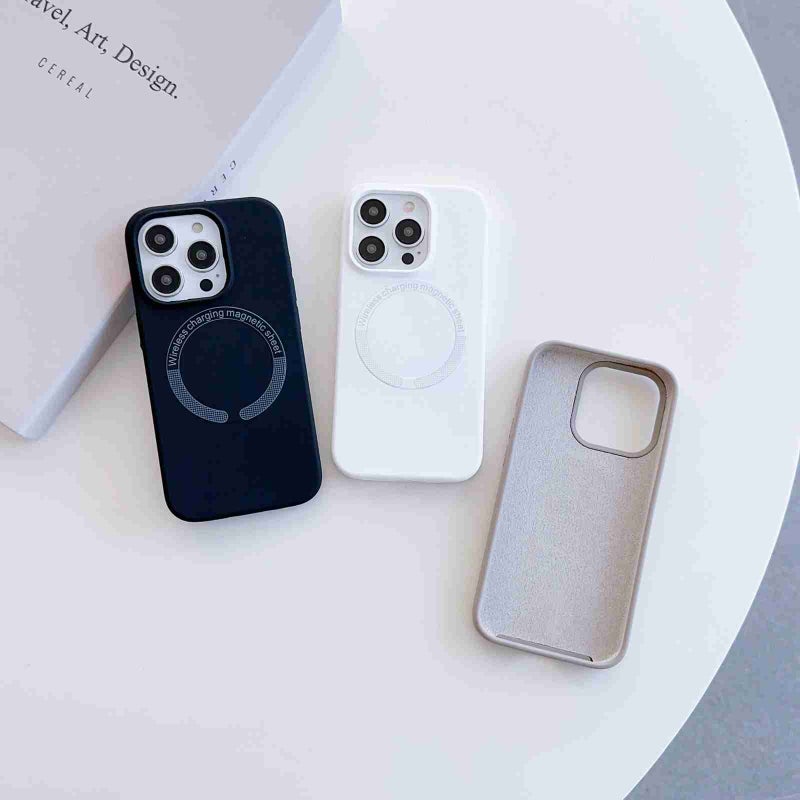 HuHa Case Cover For iPhone 13 MagSafe Magnetic Liquid Silicone Phone Case(Red) - Image 3