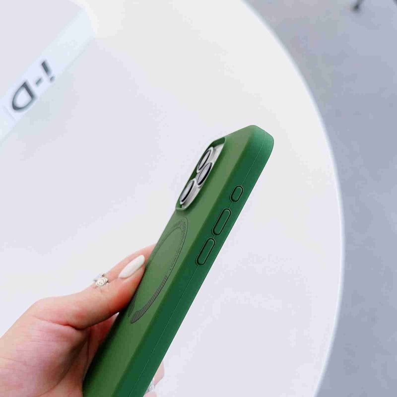 HuHa Case Cover For iPhone 13 MagSafe Magnetic Liquid Silicone Phone Case(Red) - Image 5