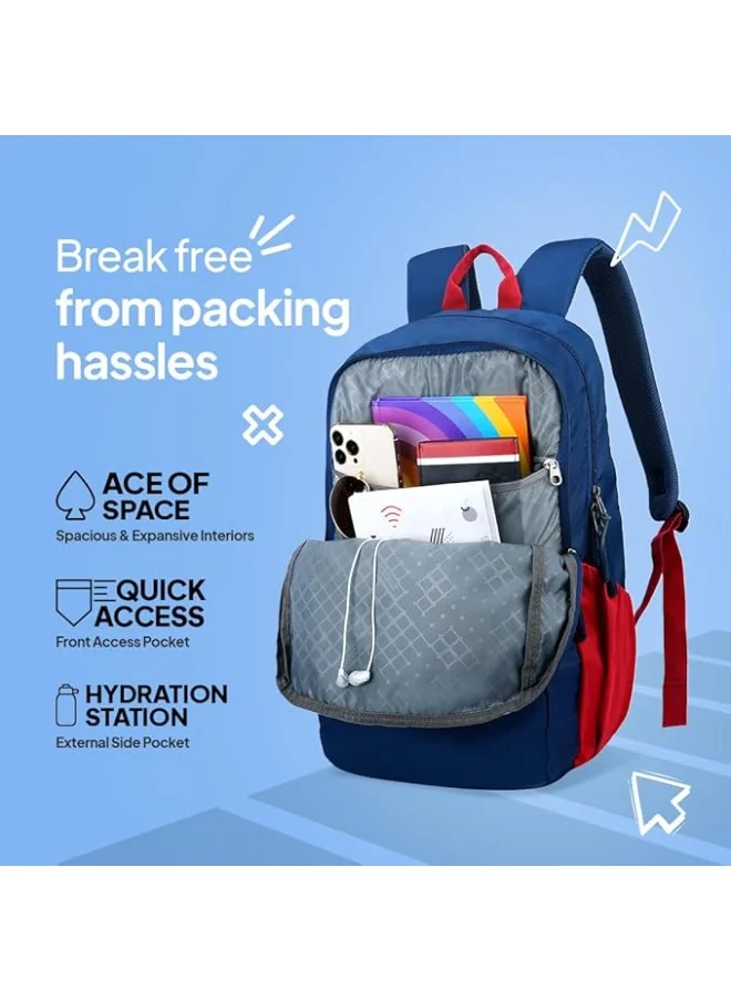 امريكان توريستر American Tourister Daybreak Backpack - Blue - 1 Year Global Warranty