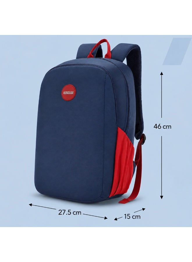 AMERICAN TOURISTER Daybreak Backpack 22L Capacity, 100% Polyester, Blue|15.6 "Laptop Compartment|Tractum Strap|Elastic Pocket|Ergo Back & Shoulder|Bottle Holder|Front Storage Pocket - 1 Year International Warranty - Image 3