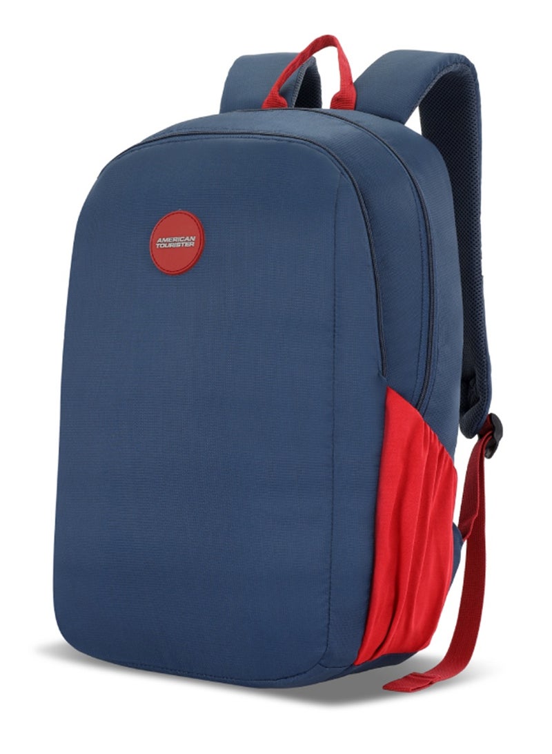 AMERICAN TOURISTER Daybreak Backpack 22L Capacity, 100% Polyester, Blue|15.6 "Laptop Compartment|Tractum Strap|Elastic Pocket|Ergo Back & Shoulder|Bottle Holder|Front Storage Pocket - 1 Year International Warranty - Image 1