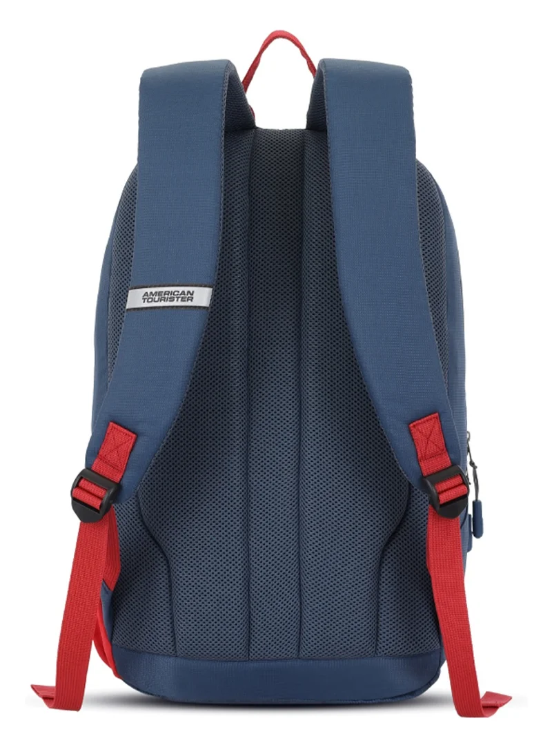 American Tourister Blue Daybreak Backpack 22L Capacity, 100% Polyester, Blue|15.6 "Laptop Compartment|Tractum Strap|Elastic Pocket|Ergo Back & Shoulder|Bottle Holder|Front Storage Pocket - 1 Year International Warranty  | Best Price UAE