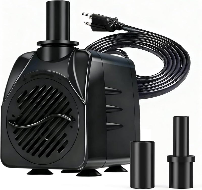 Knifel 200GPH Submersible Water Pump(750L/H,16W),Ultra Quiet Fountain Pump with 5.2ft. High Lift,Pond Pump for Fish Tank, Pond, Aquarium, Statuary, Hydroponics. - Image 1