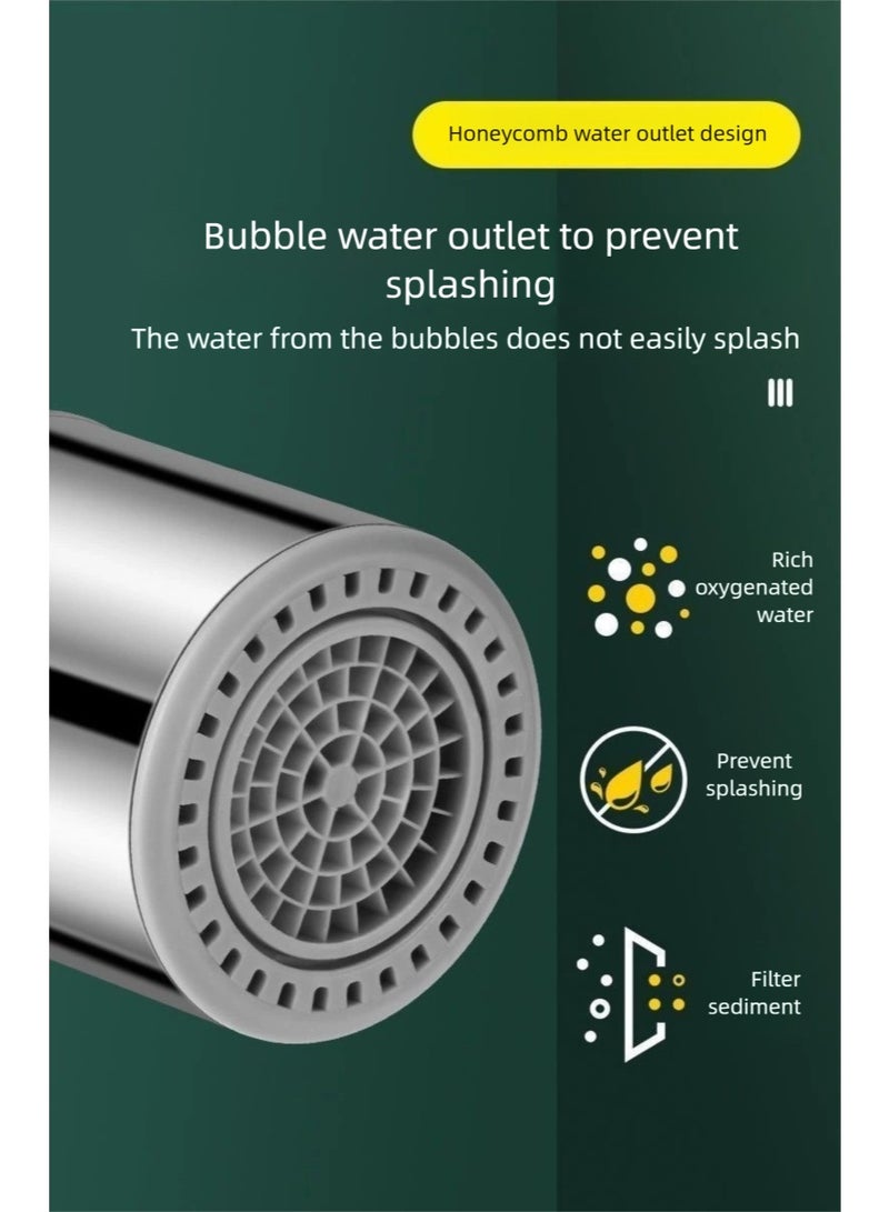 Facet extension tube,bathromm and kitchen sink faucet expander,360° Rotating Faucet Extension, Universal Adapter, Flexible Hose Extension - Image 5